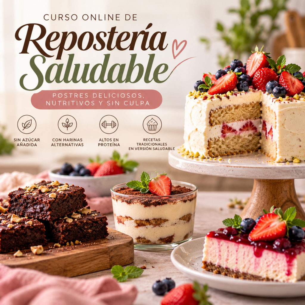 Curso Online Reposteria Saludable